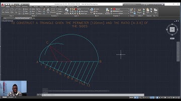The CAD Corner | Constructing a triangle given the perimeter and the ratio of the sides in AutoCAD