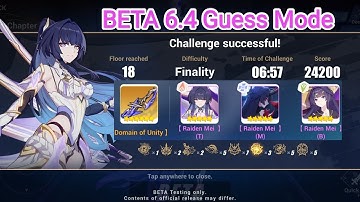 [Honkai impact 3] Herrscher of Origin:Elysian realm Beta 6.4 Finality full run