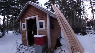Doing Repairs to the Cabin
