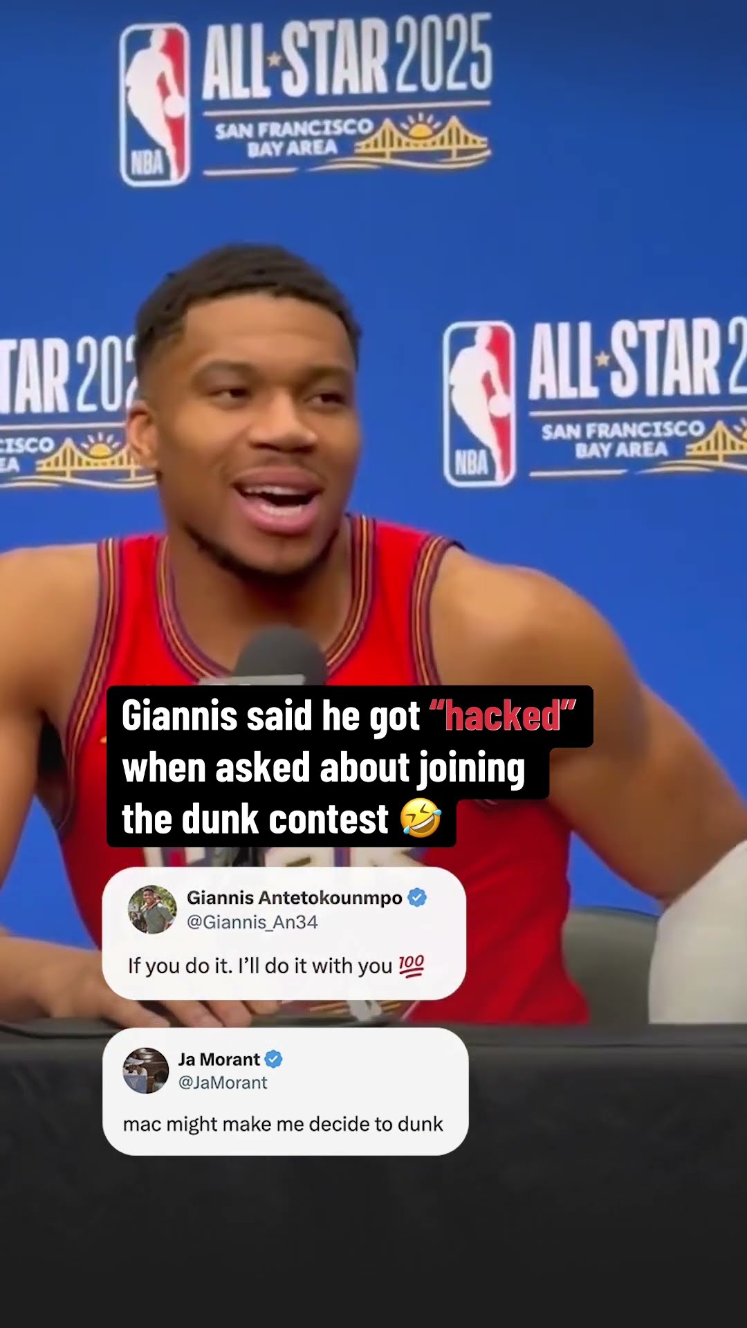 Giannis said he was hacked ?