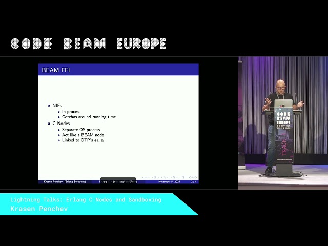 Erlang C Nodes and Sandboxing