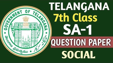 7th Class SA-1  SOCIAL STUDIES | QUESTION PAPER| YAHEE PAPER HI