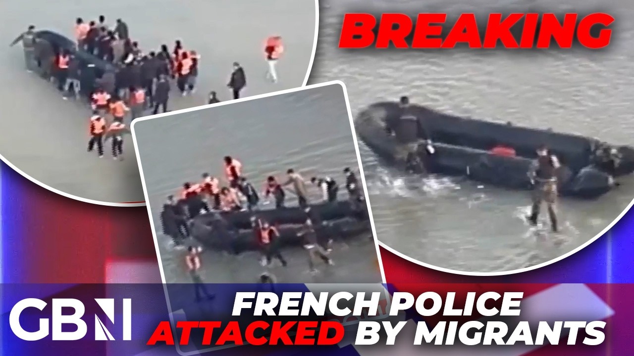 WATCH: French police ATTACKED by migrants in new ‘propaganda footage’ released by Home Office WATCH: French police ATTACKED by migrants in new ‘propaganda footage’ released by Home Office