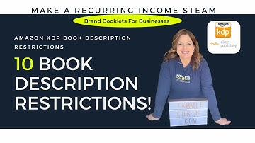 #29: Amazon KDP 10 Book Description Restrictions