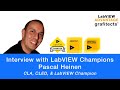 LabVIEW Champion Interviews Part 7 - Pascal Heinen - CLA &amp; CLED (Netherlands)