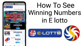 How to see winning numbers in the PCSO e lotto app screenshot 2