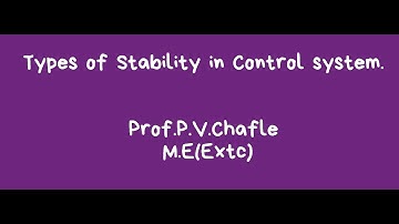 Types of stability in control system/Classification of system based on stability in control system