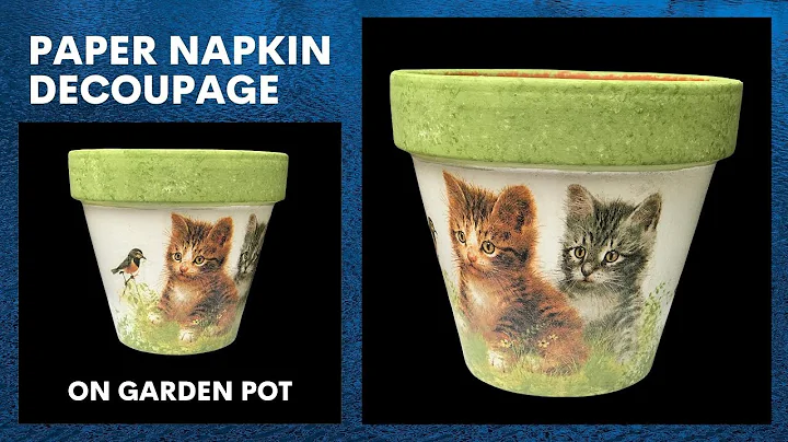 Water Decoupage on Garden Pot - Wrinkle "FREE" how...