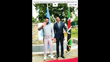 Somali Ambassadors apologise for Kenyan flag misconduct #dothingsyoudontwanttodo #duet