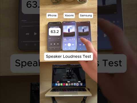 Xiaomi vs iPhone vs Galaxy Speaker Loudness Test #Tech #SoundTest #SmartphoneAudio