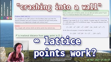 IMO 1987/5: INDUCTIVE PROOF OF INFINITE COMPATIBLE POINTS?