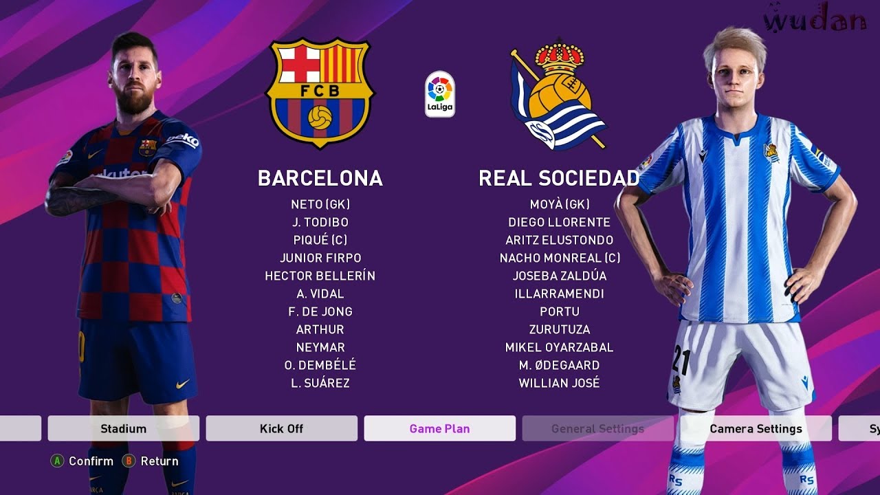 Efootball Pes 2020 Master League Barcelona vs Real ...