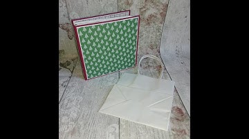 Paper Gift bag using stampin up warmth and cheer dsp