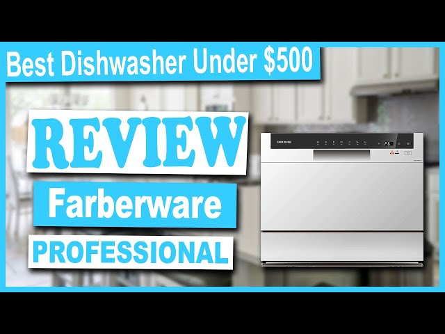 Farberware FCD06ABBWHA Professional Countertop Dishwasher 6 Place Self  Clean New