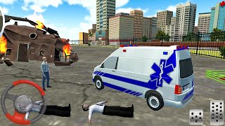 Roof Jumping Ambulance Simulator #1 Rescue Rooftop Stunts! Android gameplay