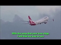 On Golden Wings by Shakatak 1987 w/ Lyrics feat Qantas Take-off from AKL & Landing @ BNE