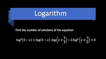 Logarithm | IIT-JEE | Important Problem 01 #IIT #JEE #Log #Functions