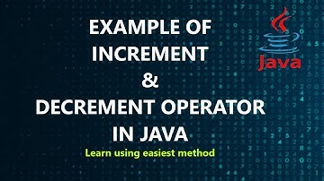Example 4: increment and decrement operator in java | operators | java