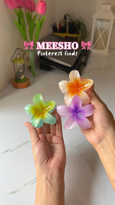 Flower Claw Clips From MEESHO🌺🌊✨#pinterest #unboxing #meesho