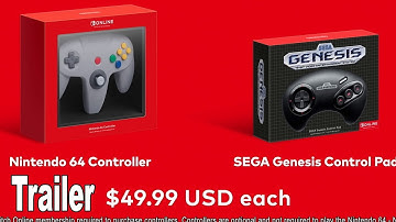 Nintendo Switch - N64 Games and Sega Genesis Games Reveal Trailer (Expansion Pack) [HD 1080P]