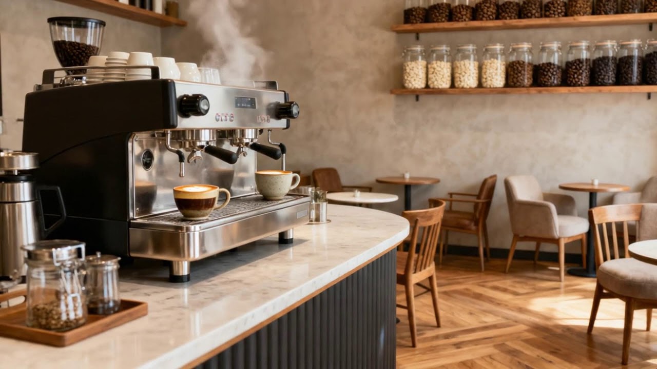 봄 재즈가 더해진 따뜻한 커피하우스 ☕🌷🎷