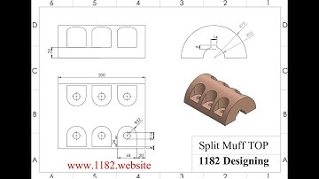 Split muff coupling part Design in Solidworks