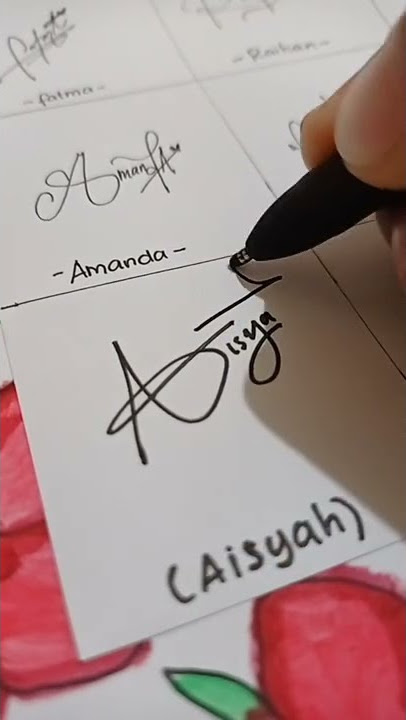 aisyah - simple signature #shorts #signature
