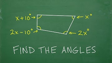 A quadrilateral has angles x, 2x, x + 10 and 2x – 10 degrees, what are the actual angles?