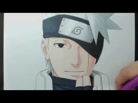 DESENHANDO KAKASHI NARUTO METODO FAN ART 2 0 FT MAYARA RODRIGUES