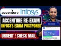 Accenture Re-Exam Date 05/01/25 | Infosys Exam Date Extended 18/01/2025