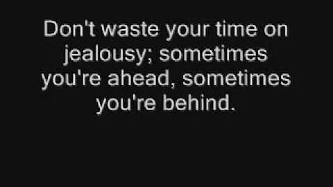 Everybody's Free (To Wear Sunscreen) Lyrics