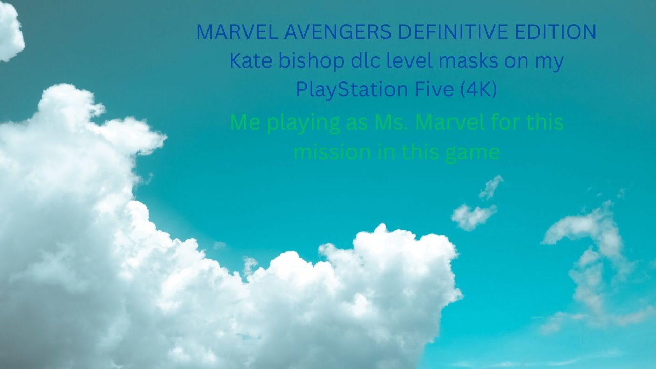 MARVEL AVENGERS DEFINITIVE EDITION Kate bishop dlc level masks on my PlayStation Five (4K)