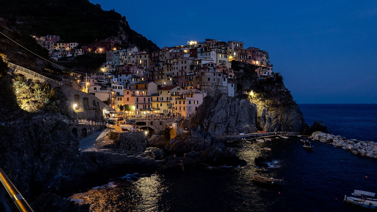 Italy's ligurian coast and lake Maggiore