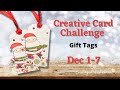 Creative card challenge gift tags