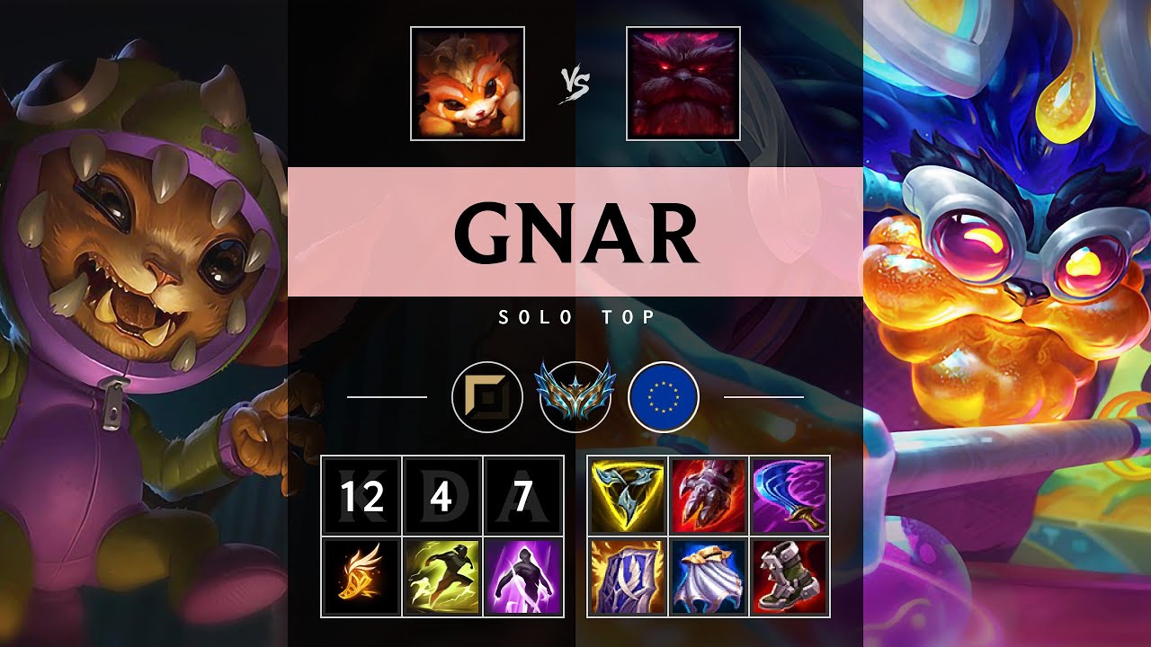 Gnar Top vs Ornn - EUW Challenger Patch 25.13