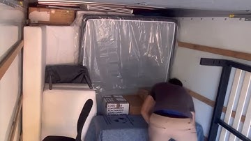 Time lapse of very quick partial box truck load