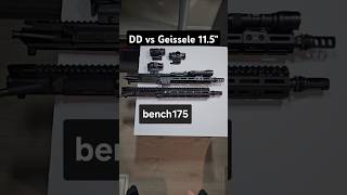 Daniel Defense RIS III 11.5" vs Geissele Super Duty Size Weight Side Comparison Juliet 5x Magnifier
