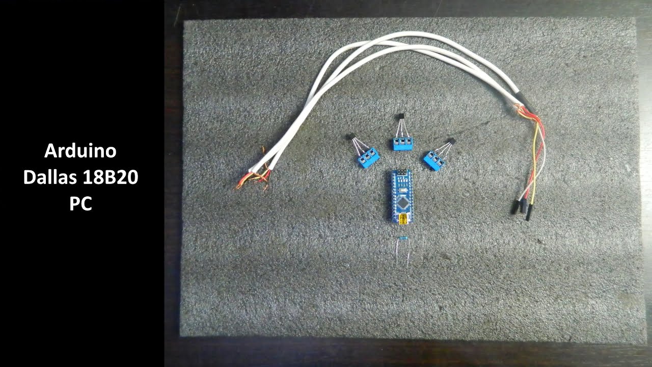 Arduino Dallas 18B20 PC - YouTube