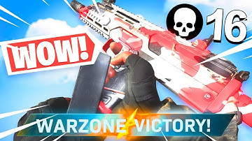the BEST "MP7" CLASS SETUP TO USE IN WARZONE! 16 KILL GAMEPLAY! (COD Warzone)