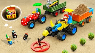 Diy tractor mini Bulldozer to making Detector Machine | Construction Vehicles, Road Roller | HP Mini