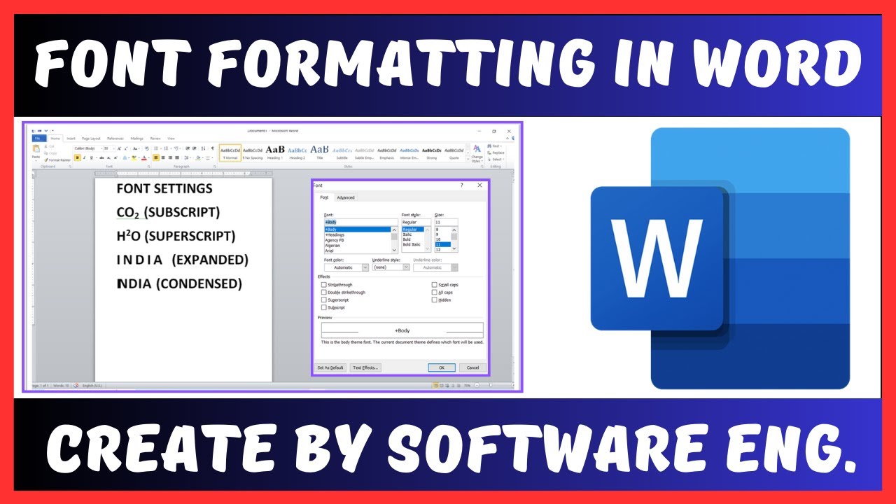 Font Formatting In Microsoft Office Word In Hindi YouTube