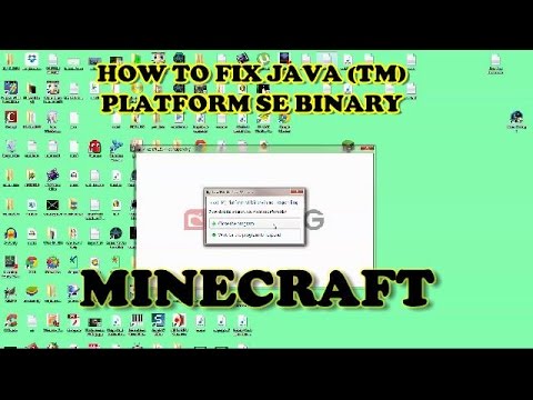 Minecraft problem Java Binary not responding (HOW TO FIX 