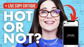 LIVE Copy Critique  How To Write Insanely Better Headlines, Ads and Subject Lines