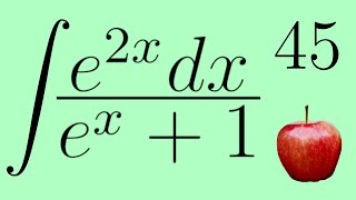 Integral of e²ˣ/(еˣ+1) - Integration by Substitution, Calculus 2