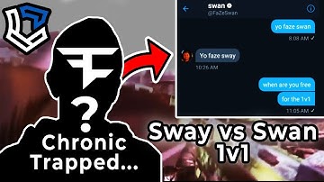 FaZe Sway vs FaZe Swan 1v1 - Trapped * LEAVES * Chronic , VanityOps ENDS ? * NEW * FaZe Member