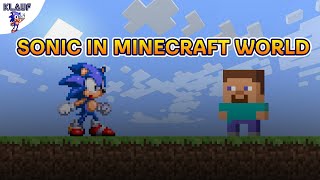 Sonic In Minecraft World Sprite Animation