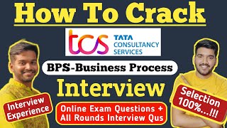 How To Crack TCS BPS Interview | TCS BPS Exam Questions | TCS Interview Questions | TCS Online Test