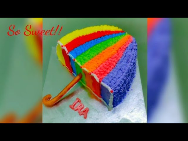 Glimpse Of My Some Special Bakes | Umbrella Cake | Dhol-Tasha Theme Cake | Gymnastics Theme Cake | | So Sweet Kitchen!! By Bharti Sharma