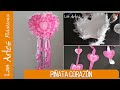 Como hacer Piñata 💗de Corazón. Con tiras para jalar 💗 DIY Pull String Heart Piñata.