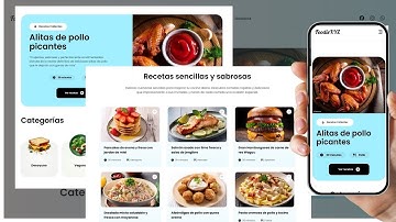 Cómo crear un sitio web de recetas responsive desde cero usando HTML y CSS